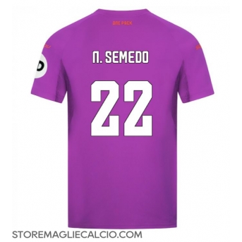 Wolves Nelson Semedo #22 Maglia Gara Terza Repliche 2024-25